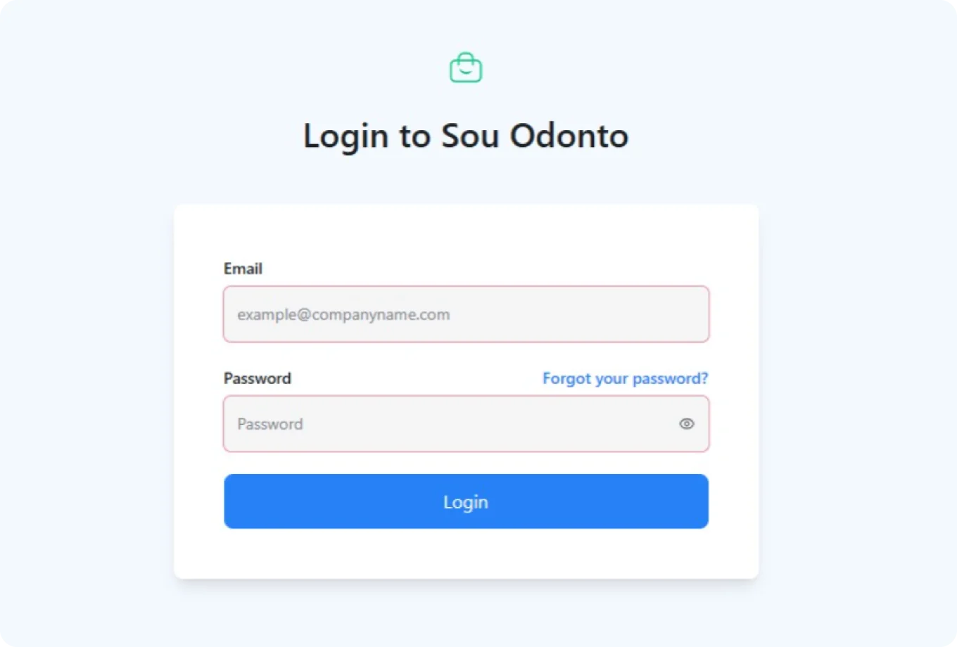 IA Sou Odonto – Tela de Login