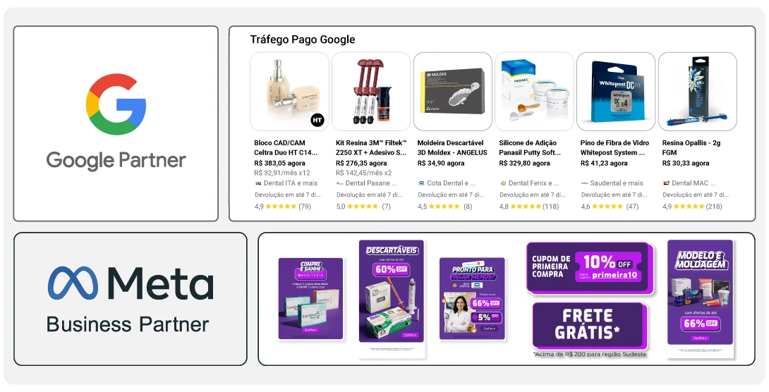 Parceiros Google e Meta – Sou Odonto